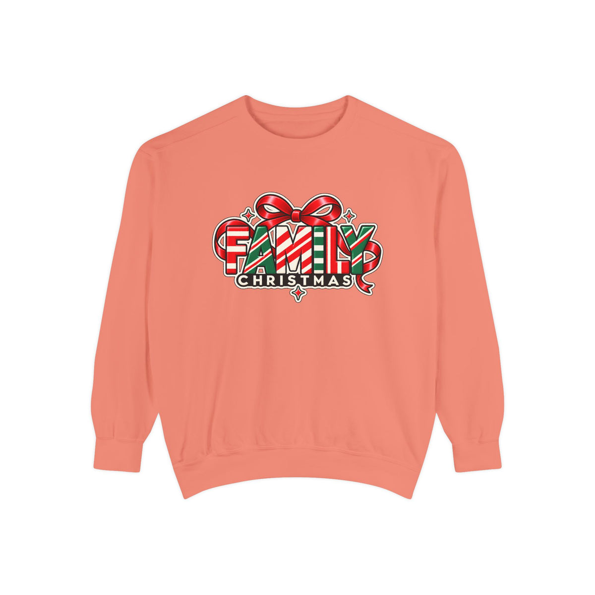 Family Christmas Candy Cane Holiday Sweatshirt