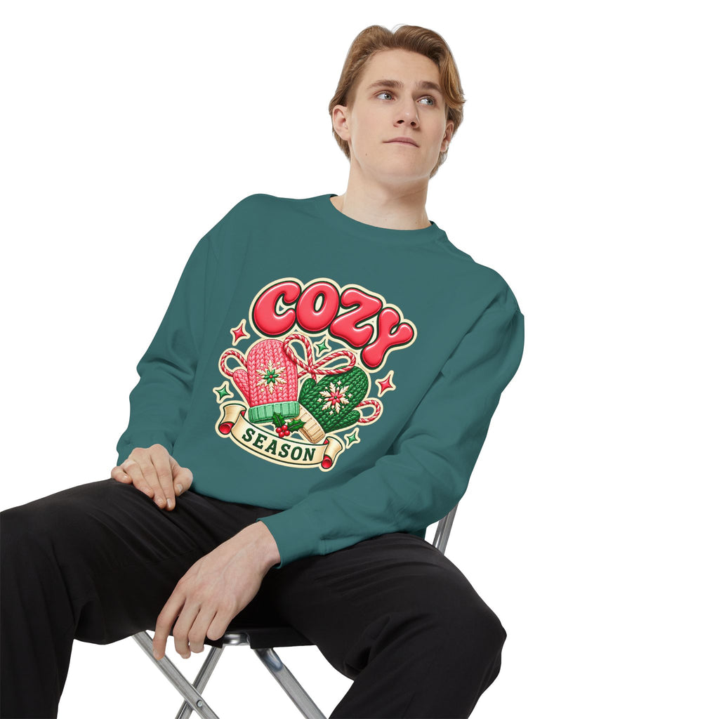 Cozy Season Christmas Sweatshirt 🧤🎄☕️