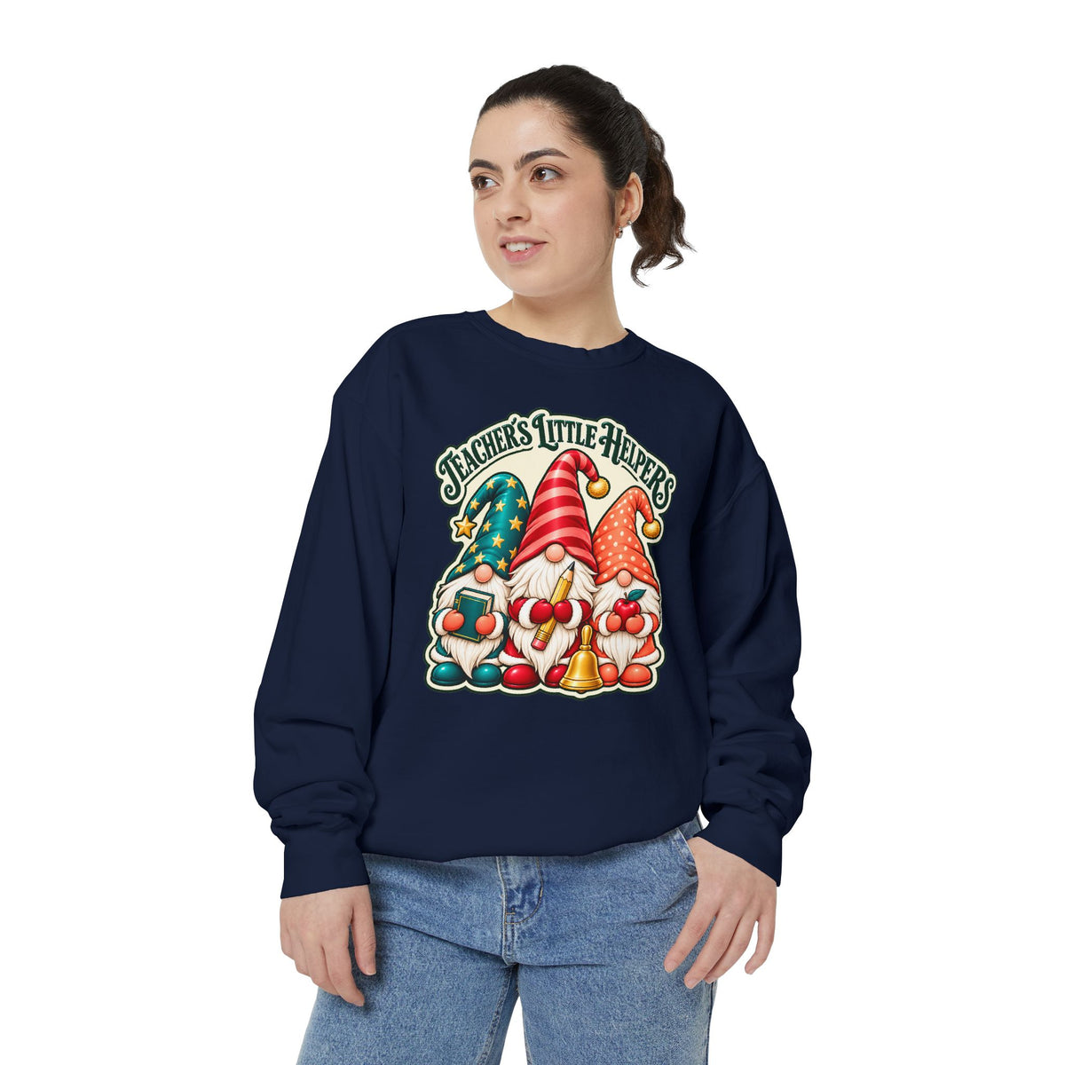 Teachers Little Helpers Gnome Christmas Sweatshirt