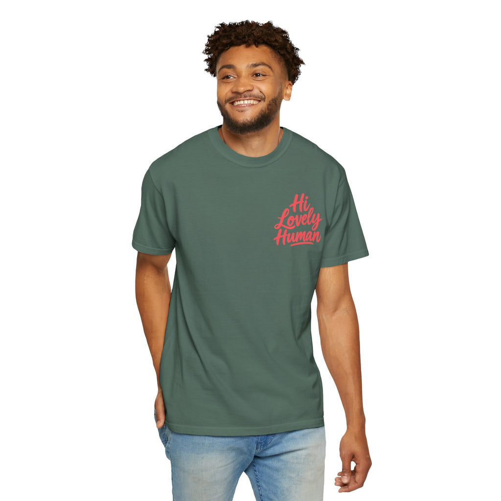 Hi Lovely Human Navy Garment-Dyed Comfort Colors® T-Shirt