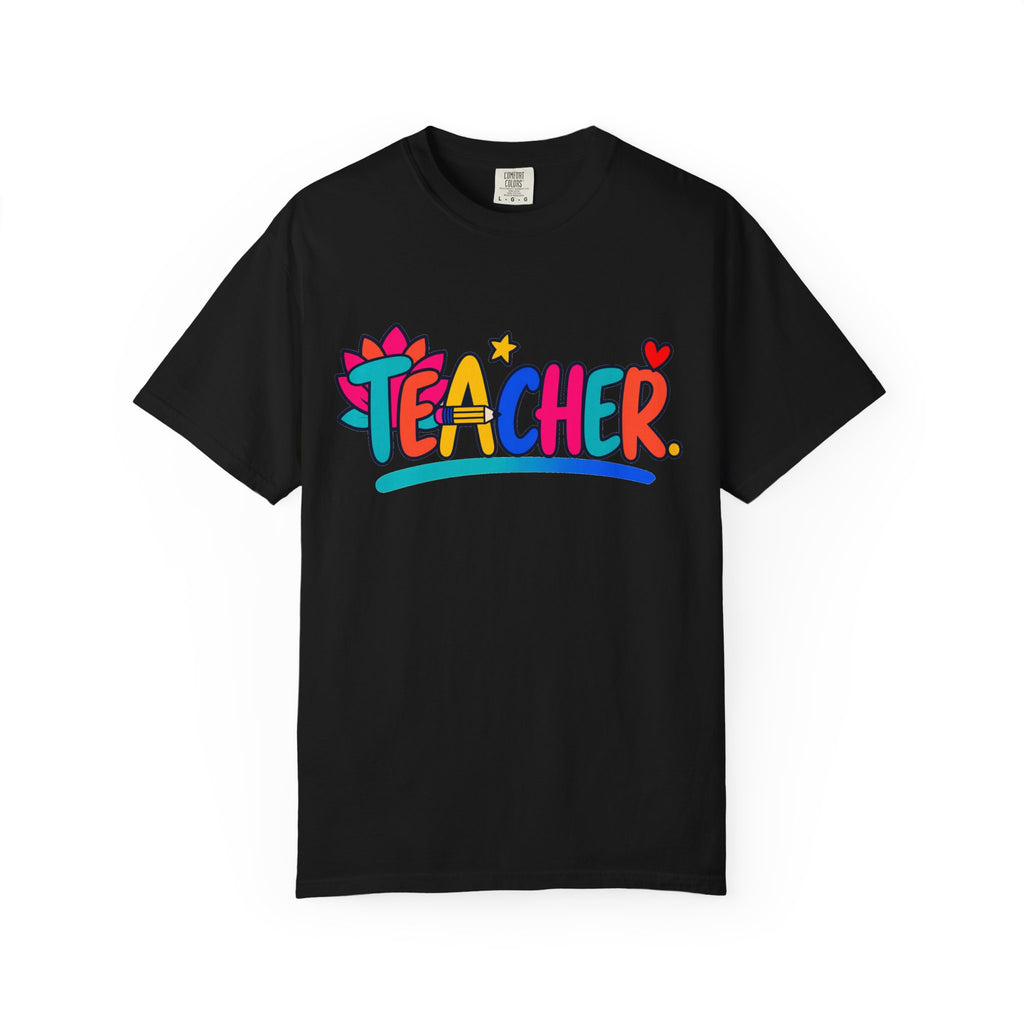 Colorful Teacher Comfort Colors® Heavyweight Tee 🍎✏️