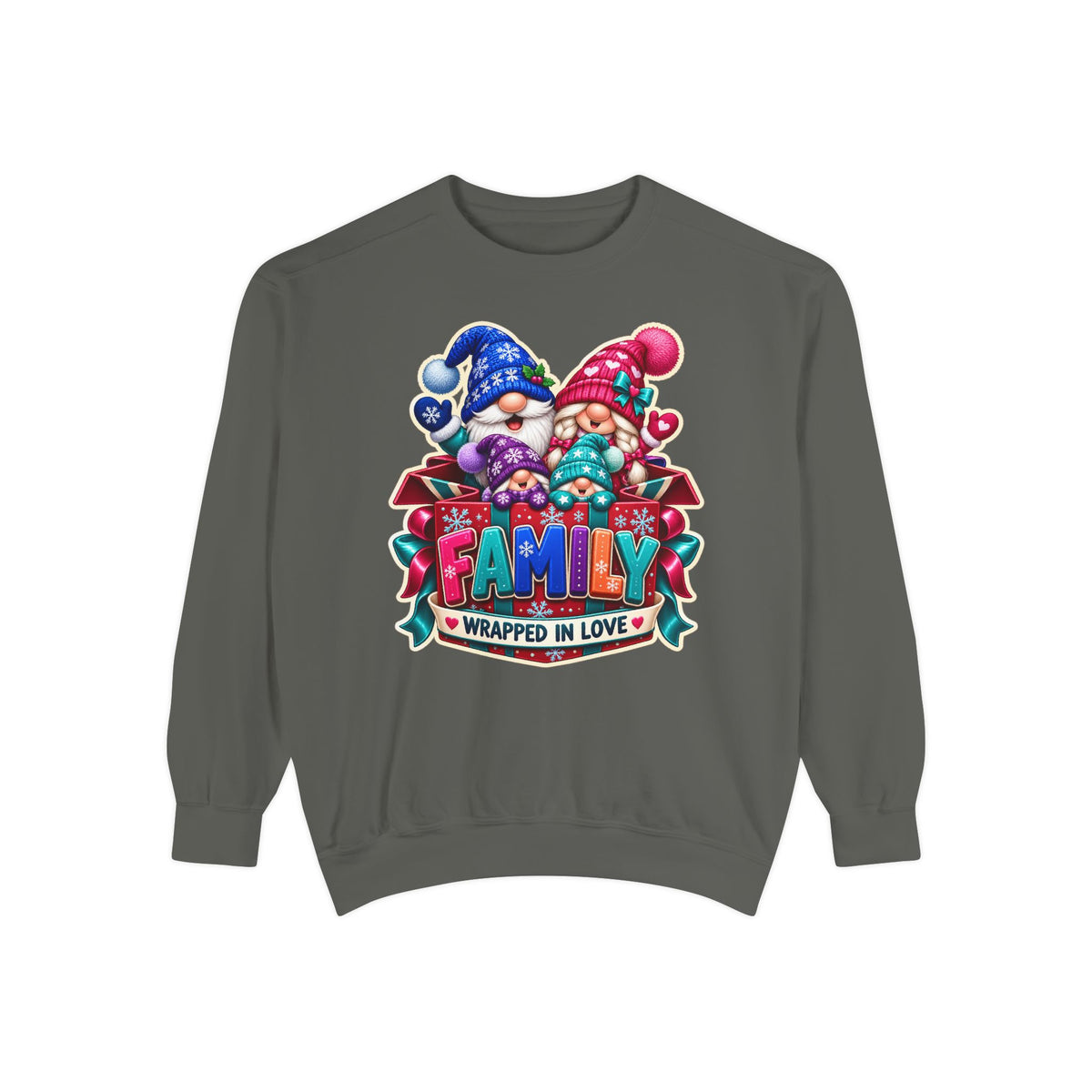 Family Wrapped in Gnome Love Christmas Sweatshirt