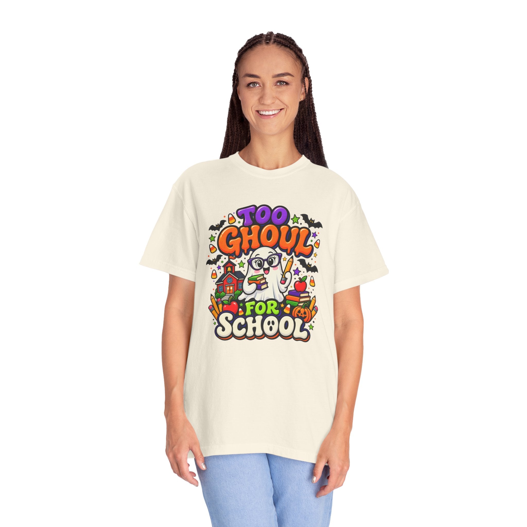 Too Ghoul for School T-Shirt — Cute Halloween Ghost Back-to-School Tee