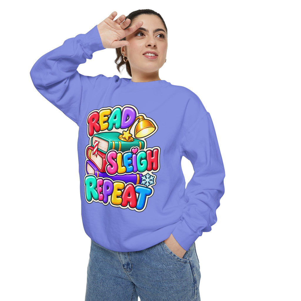 Read, Sleigh, Repeat Christmas Sweatshirt 📚🔔❄️