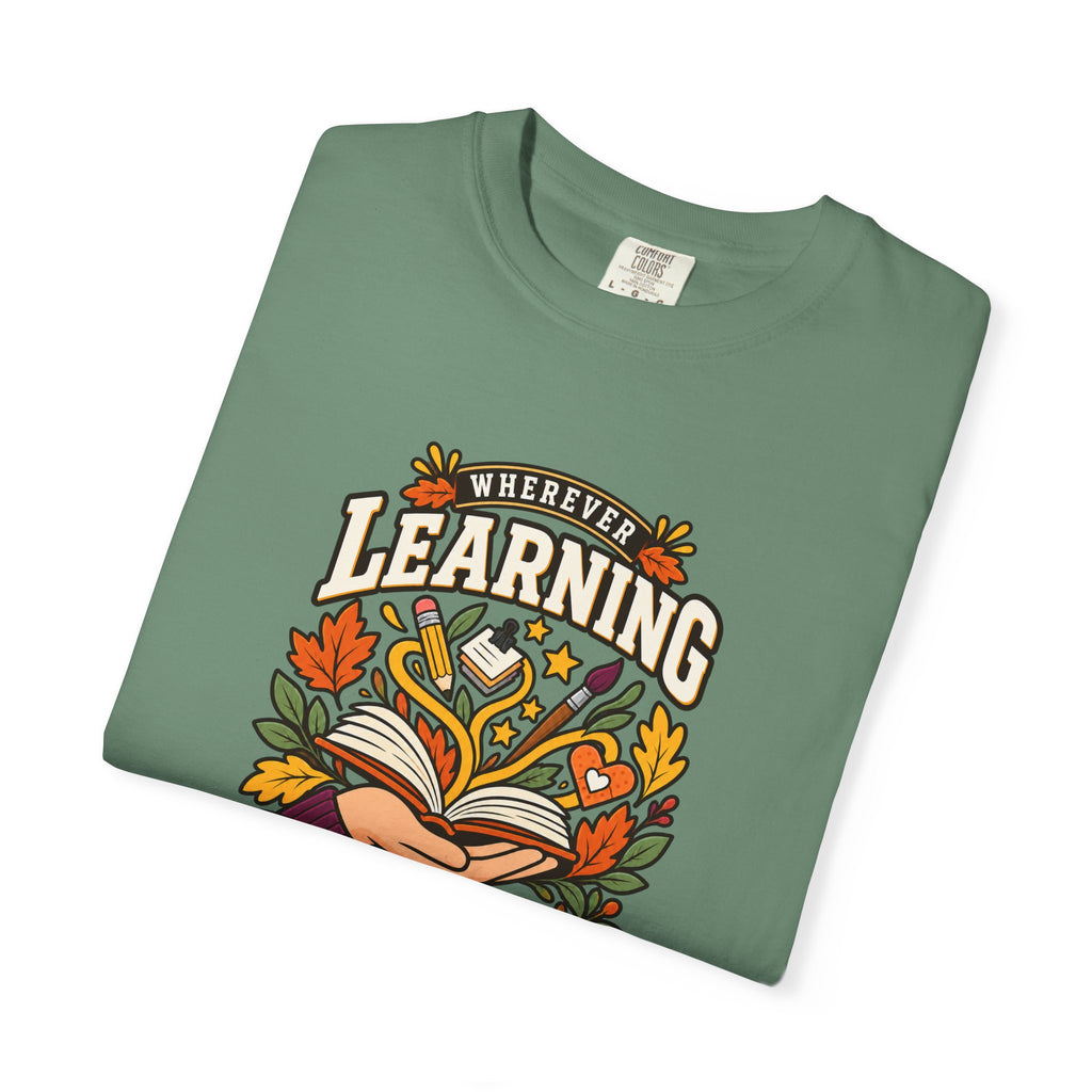 Wherever Learning Needs a Hand Teacher Heavyweight Tee 🍎📚