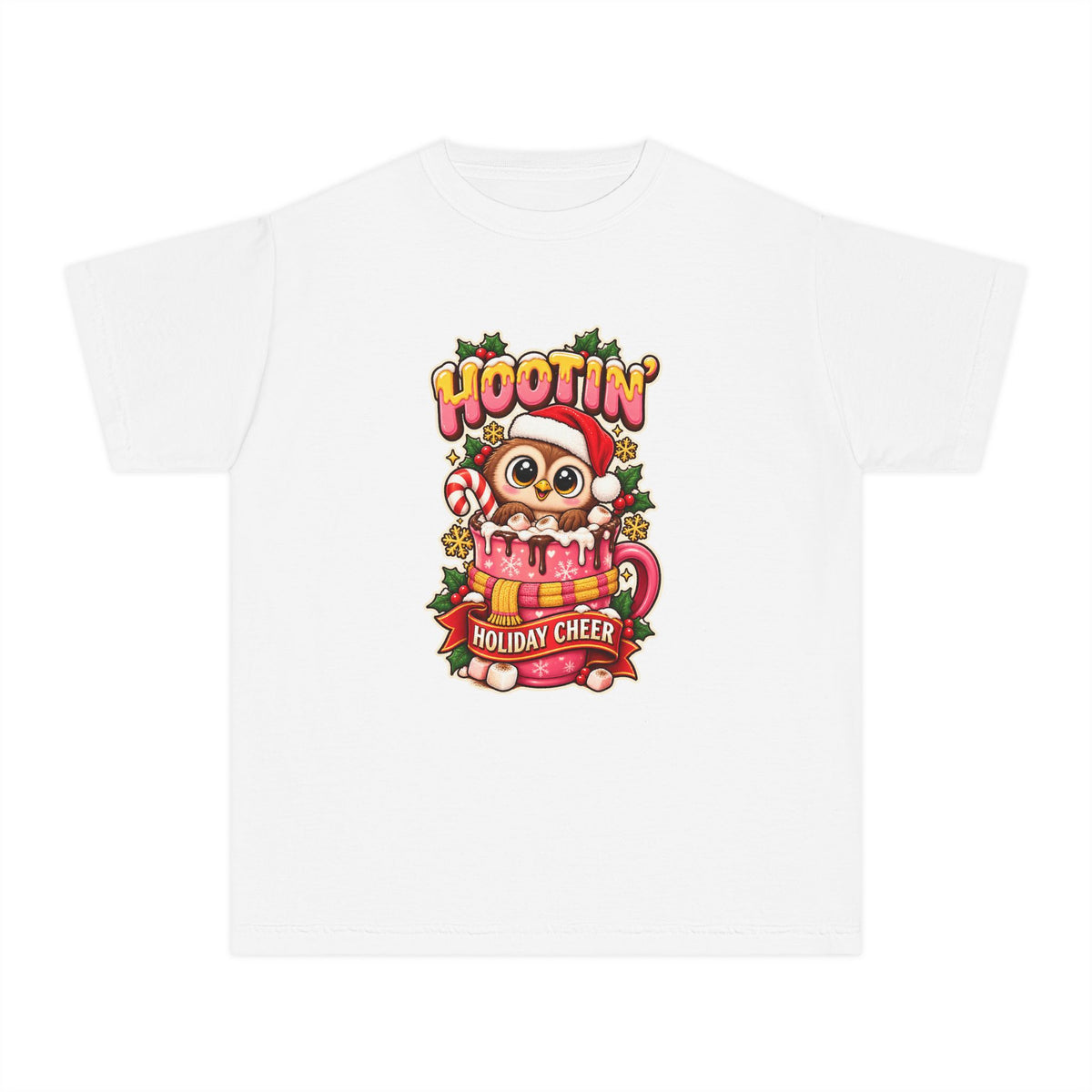 Hootin’ Christmas Cheer Youth Tee