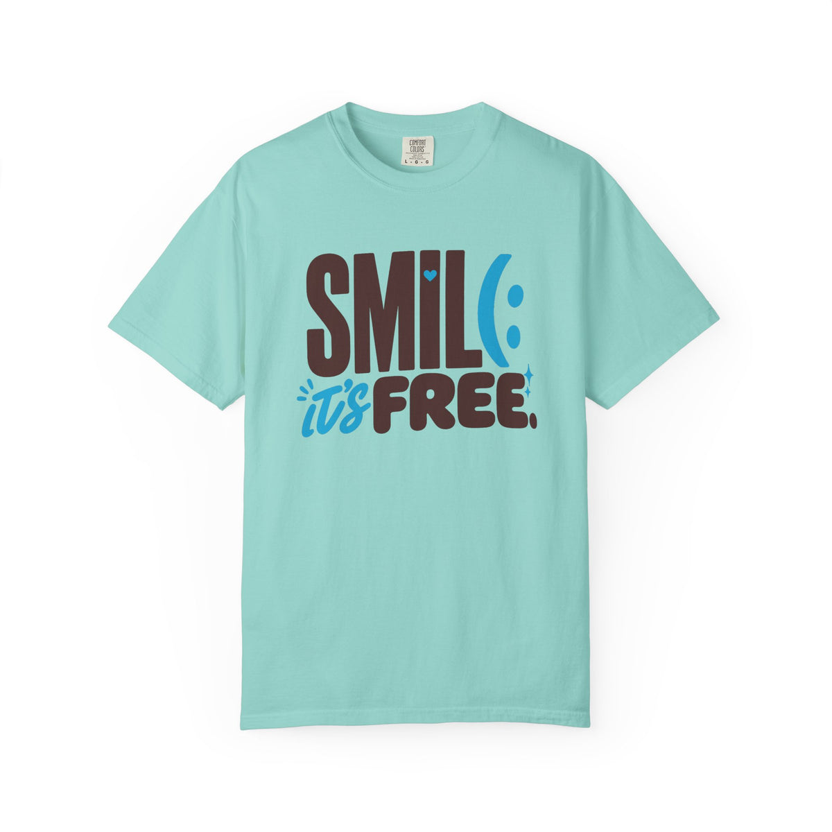 SMILE IT’S FREE! Garment-Dyed Graphic Tee