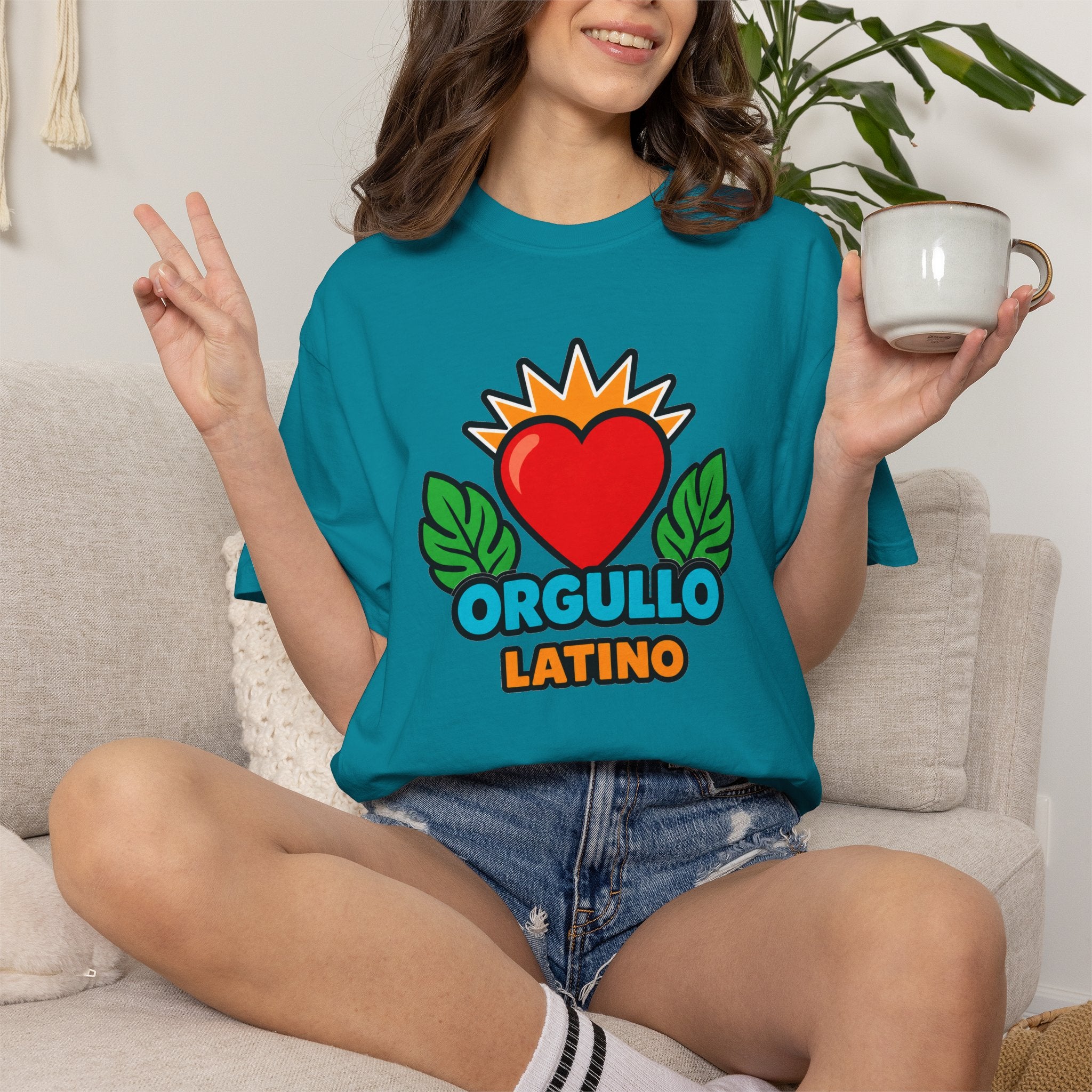 Orgullo Latino Heritage Heavyweight Tee ❤️🌿
