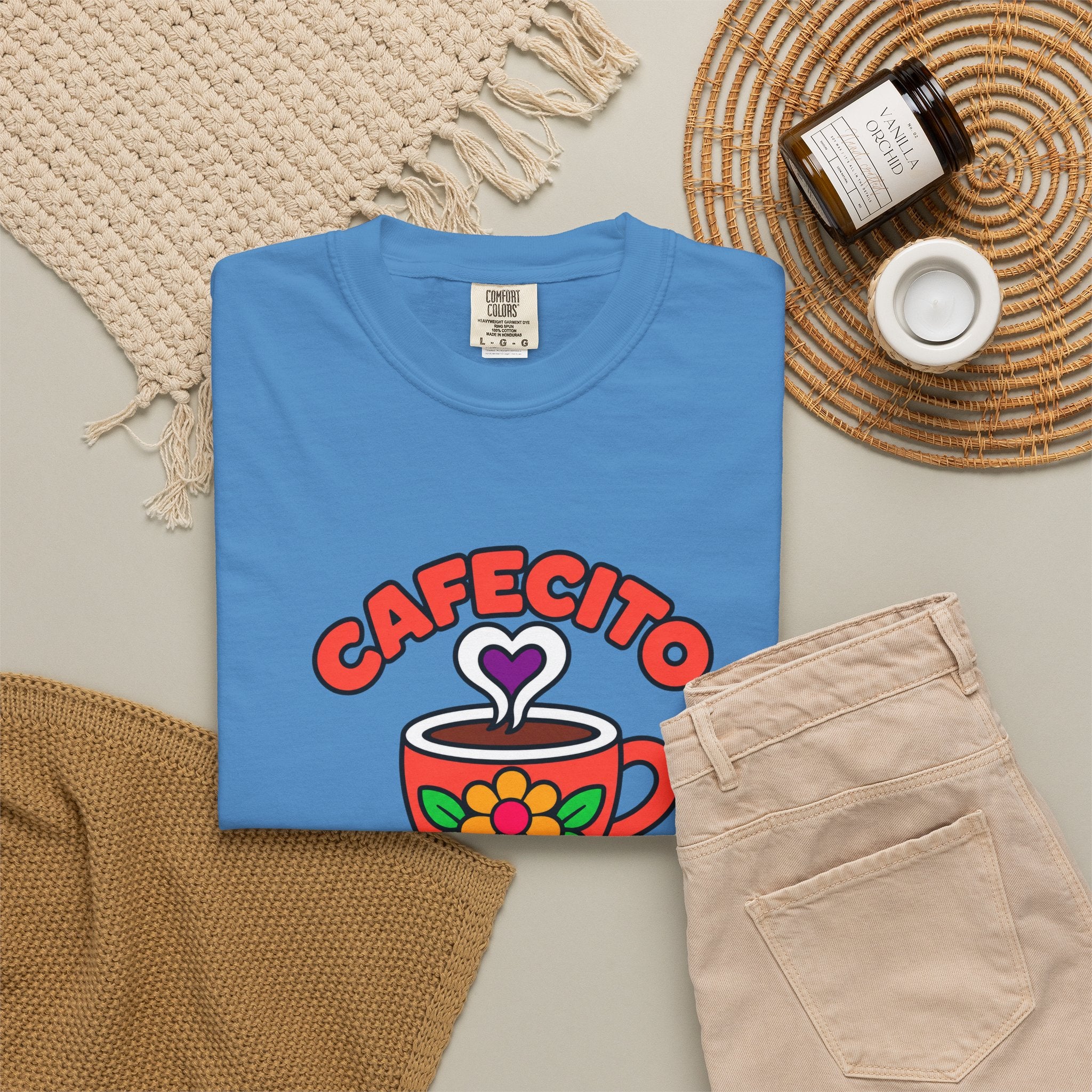 Cafecito Y Cultura Heavyweight Tee ☕🌼