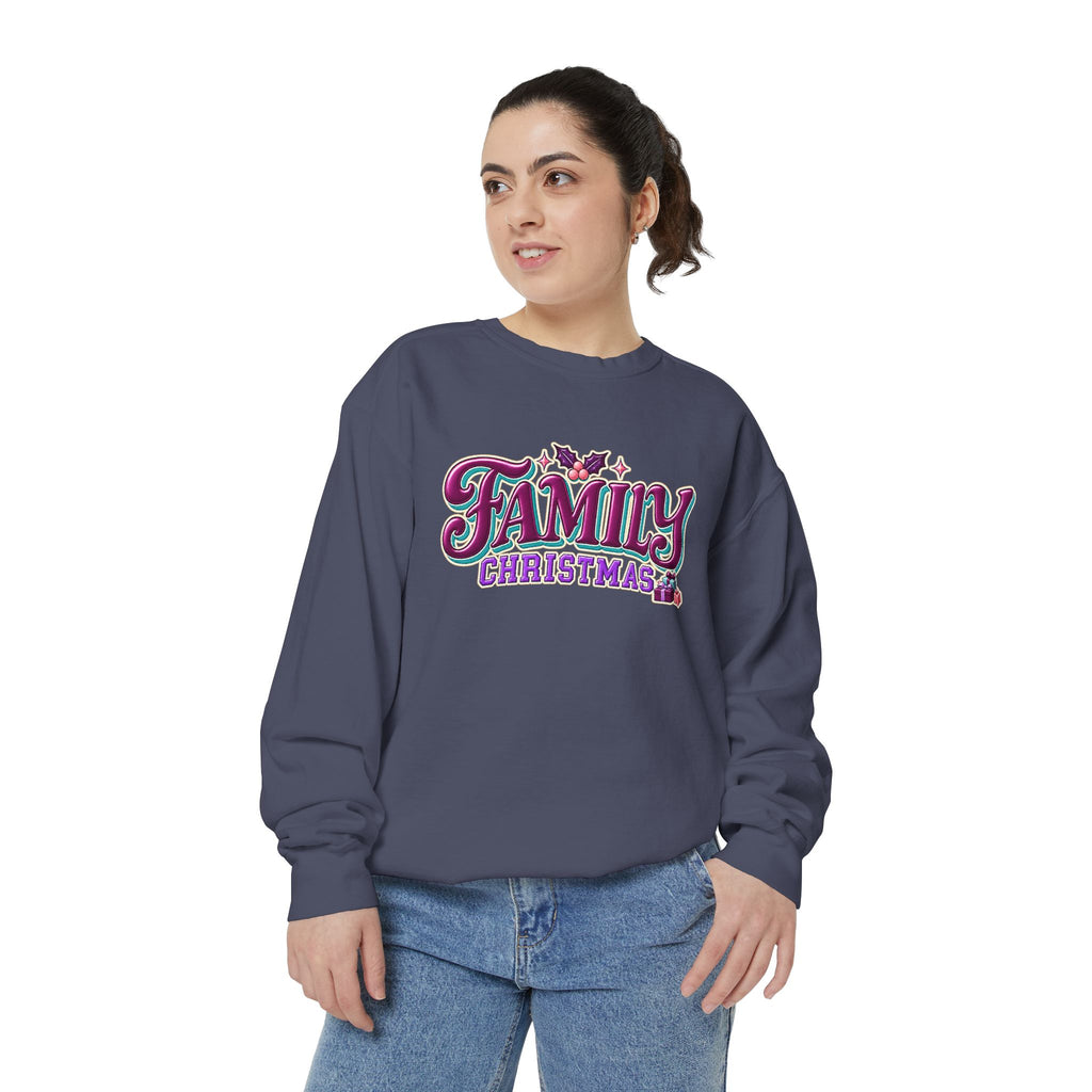 Family Christmas Retro Holiday Sweatshirt