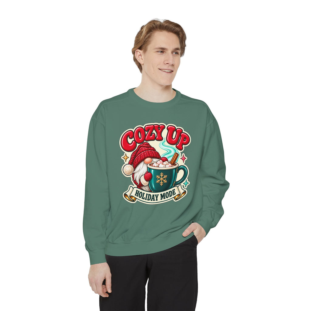 Cozy Up Christmas Mode Gnome Cocoa Sweatshirt