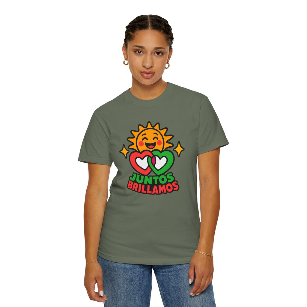 Juntos Brillamos Latino Heritage Heavyweight Tee ☀️❤️