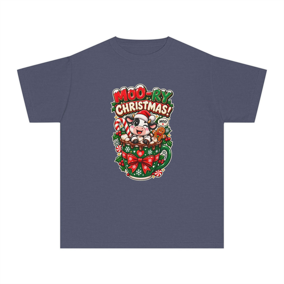 MOO-RY Christmas Youth Tee