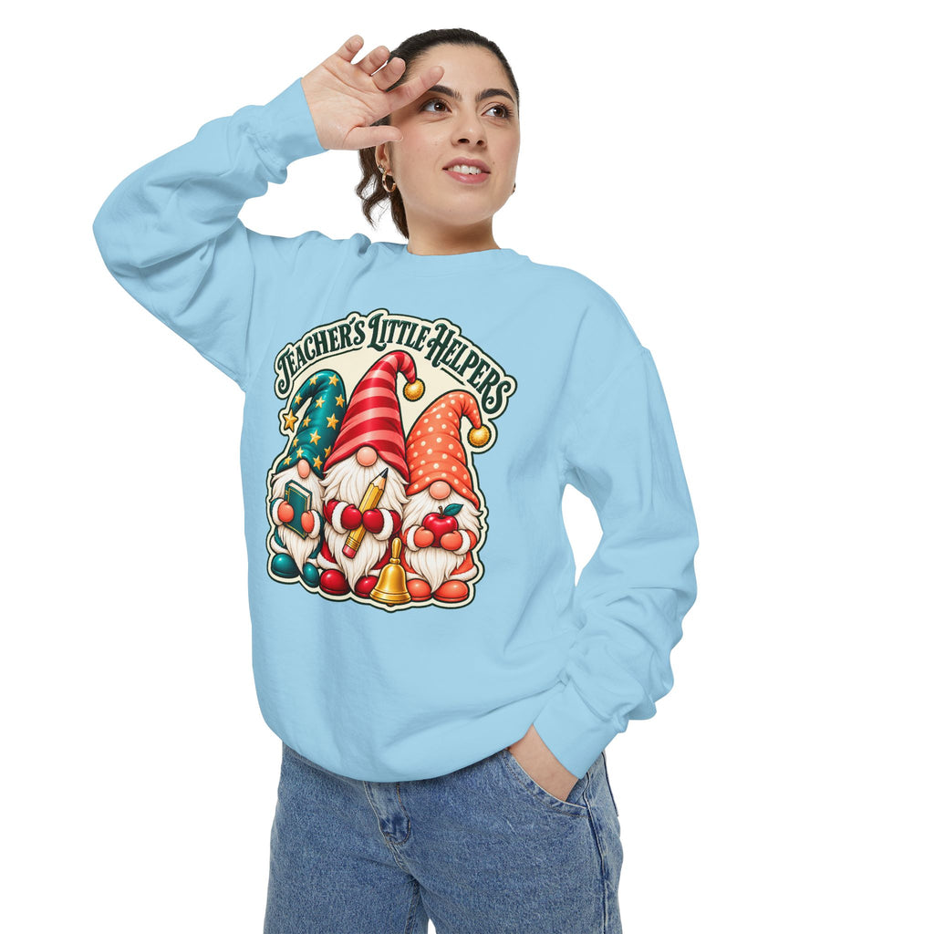 Teachers Little Helpers Gnome Christmas Sweatshirt