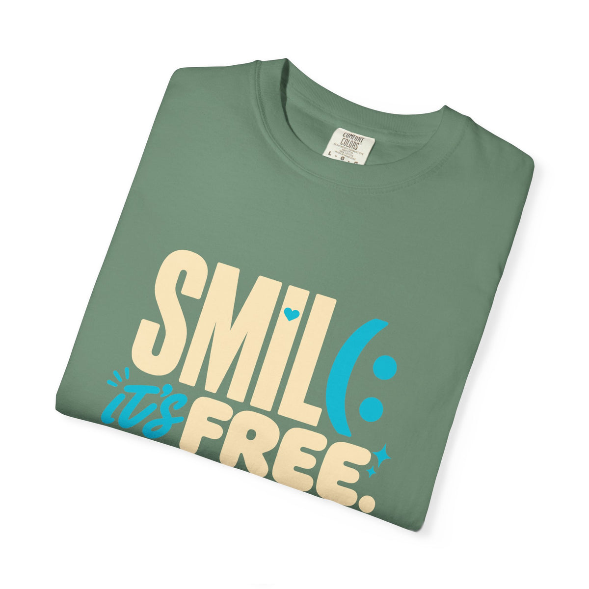 SMIL(: It’s Free Garment-Dyed Graphic Tee