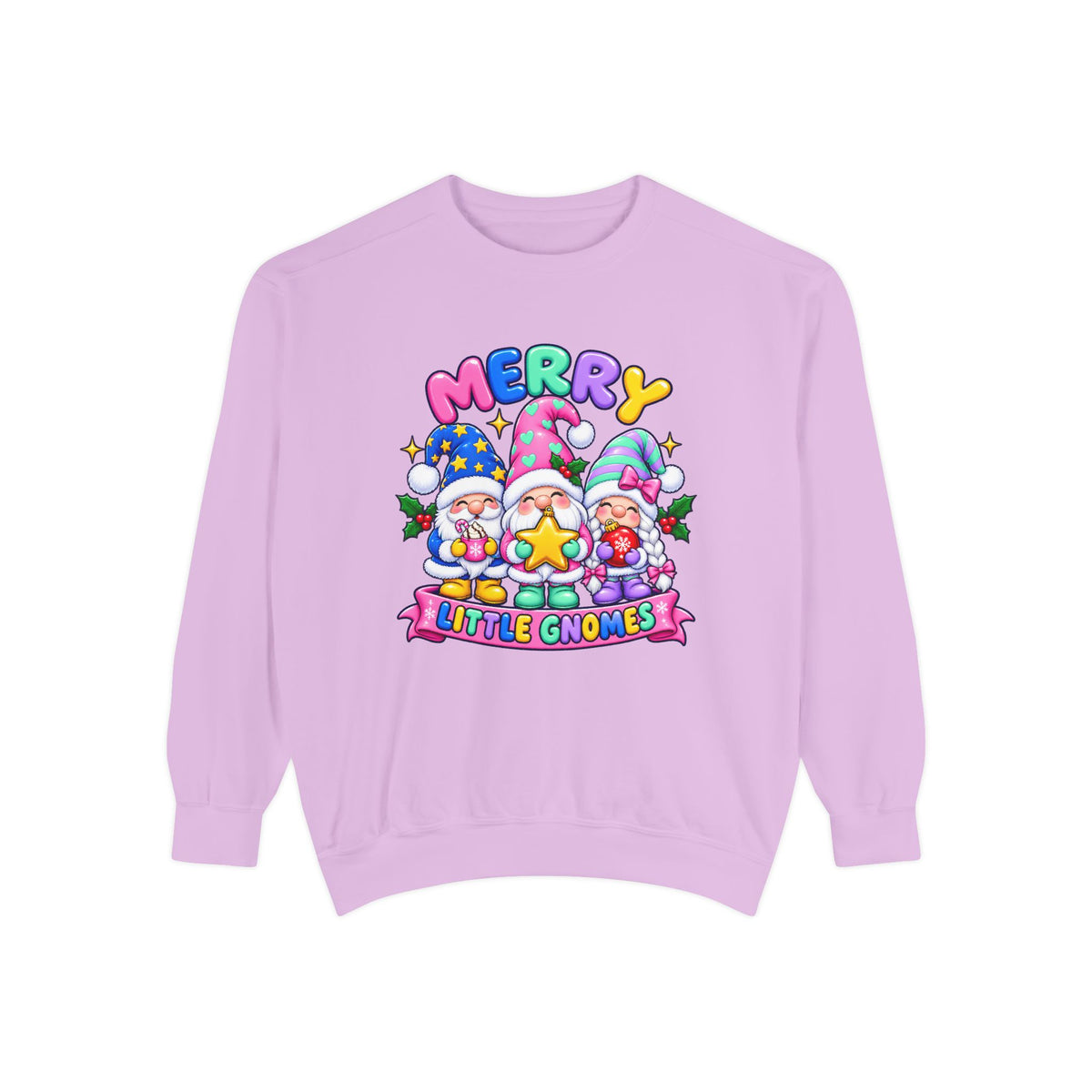 Merry Little Gnomes Sweatshirt Cute Christmas Holiday Crewneck