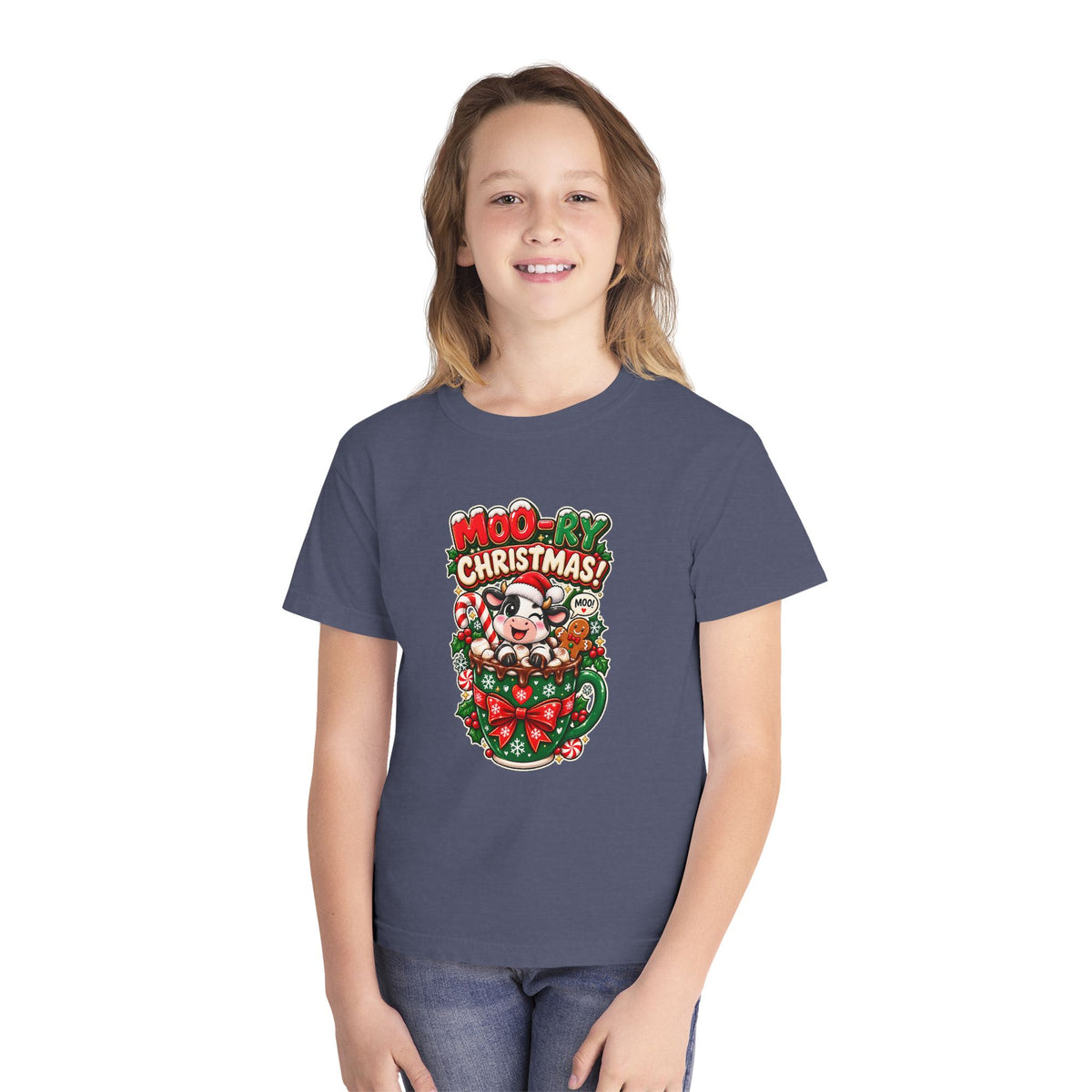 MOO-RY Christmas Youth Tee
