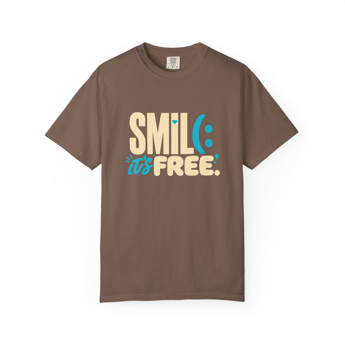 SMILE IT’S FREE! Garment-Dyed Graphic Tee