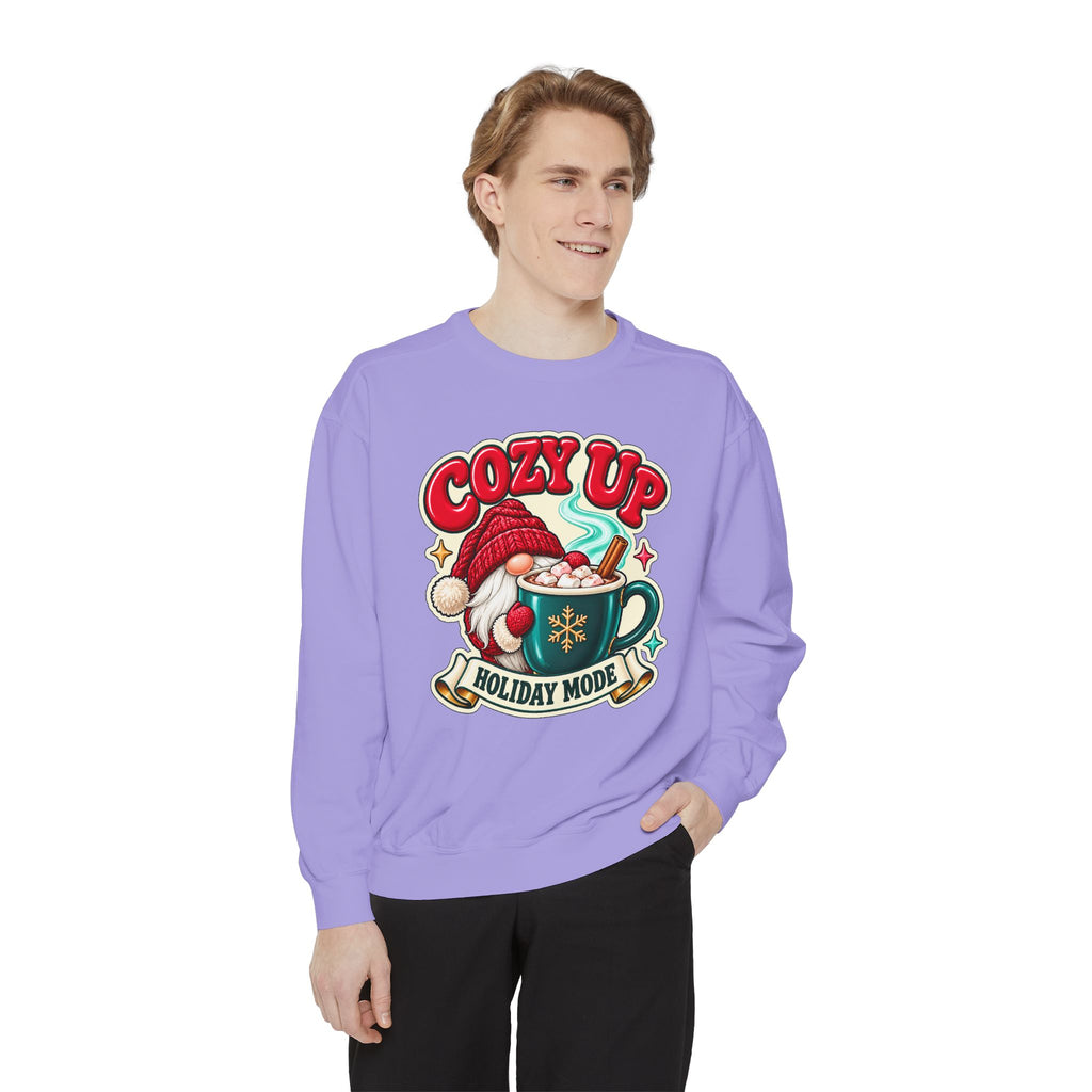 Cozy Up Christmas Mode Gnome Cocoa Sweatshirt