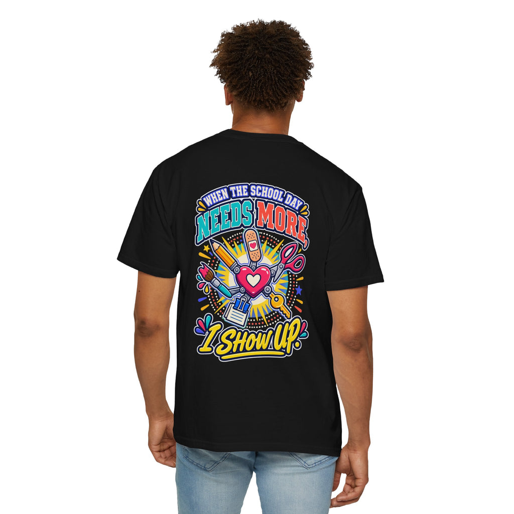 Here to Help School Support Staff Comfort Colors® Tee 🍎✏️