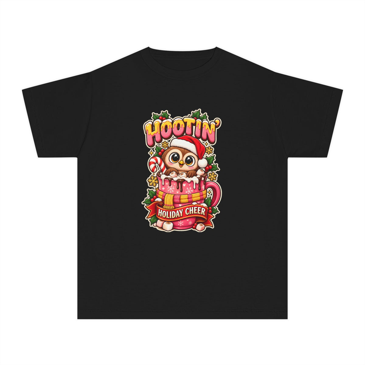 Hootin’ Christmas Cheer Youth Tee