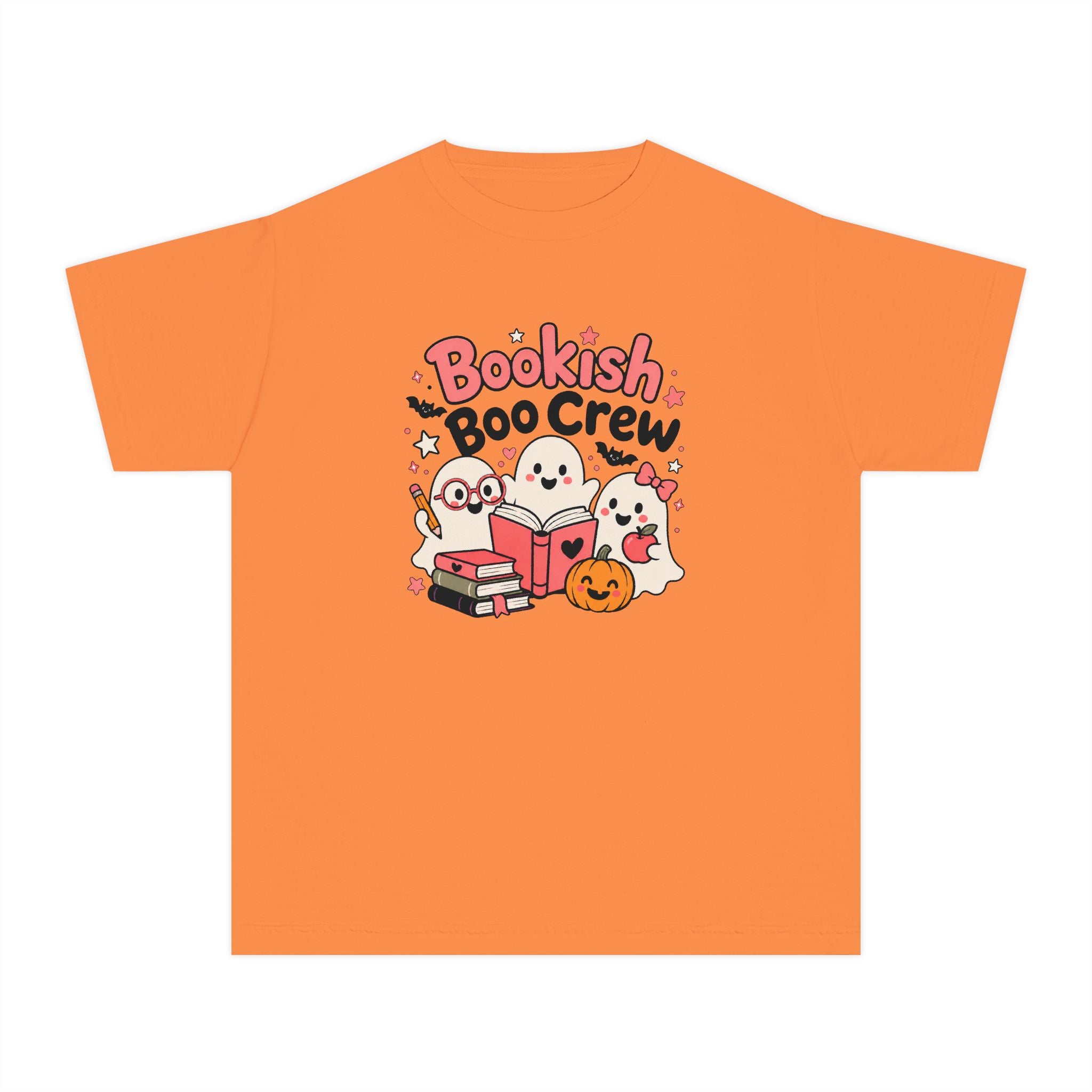 Bookish Boo Crew Youth Halloween Tee 📚👻