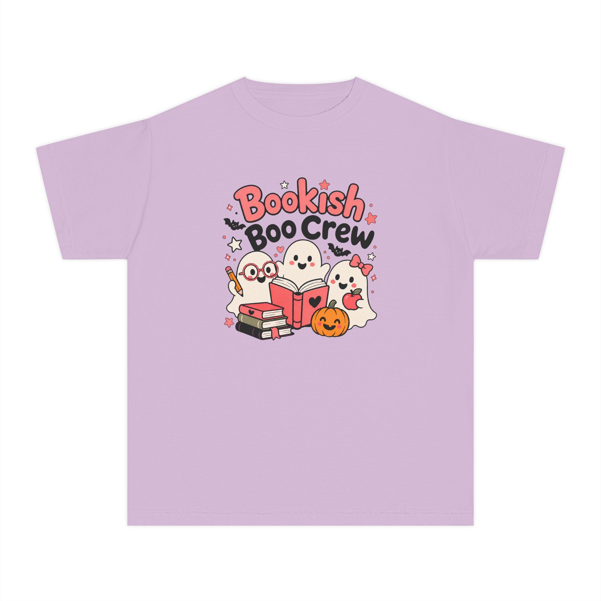 Bookish Boo Crew Youth Halloween Tee 📚👻