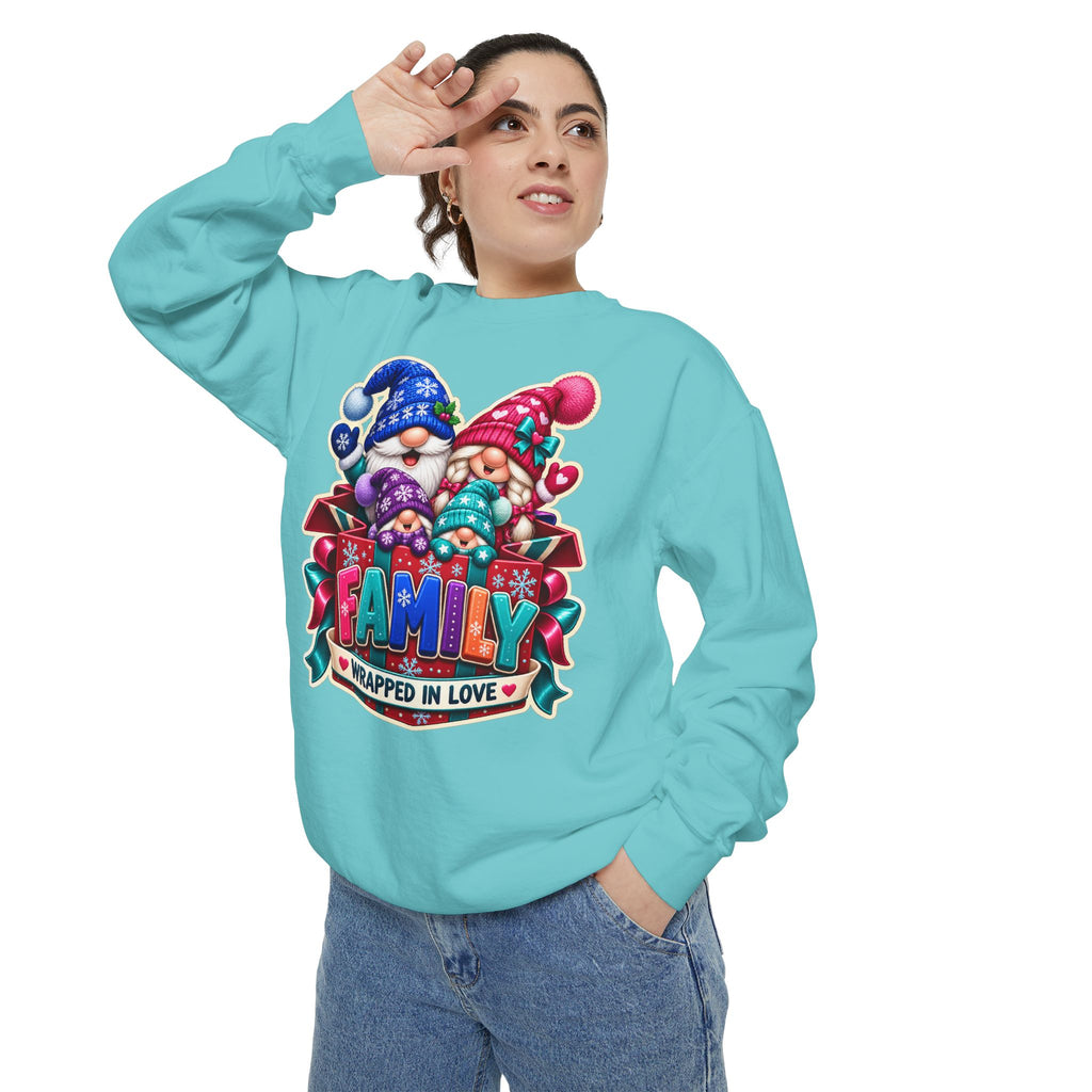 Family Wrapped in Gnome Love Christmas Sweatshirt