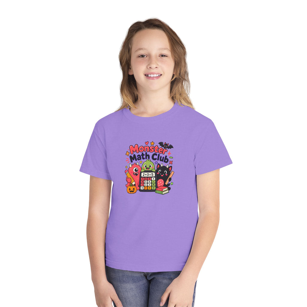 🎃 Monster Math Club Halloween Youth Retro Tee 🧮👻