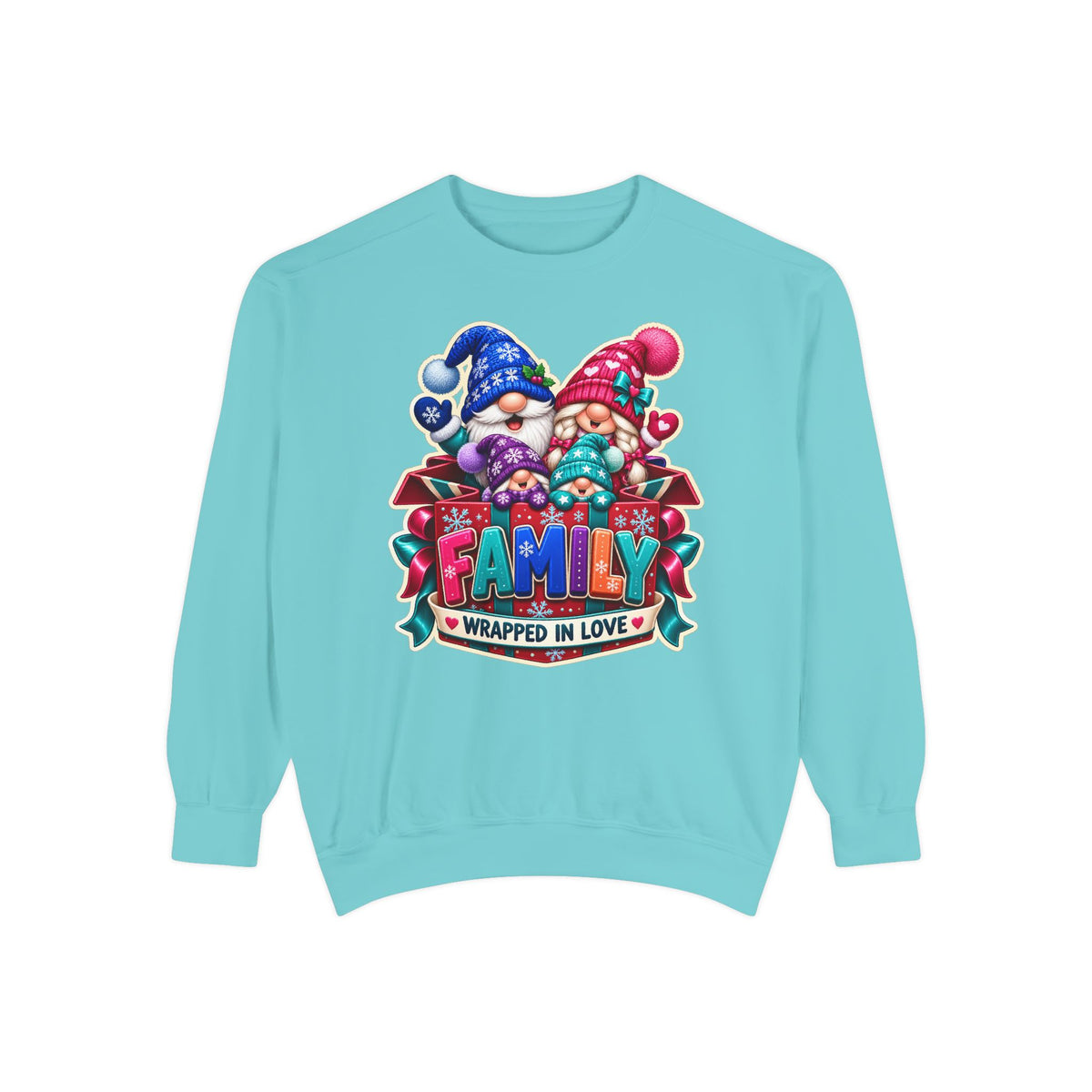 Family Wrapped in Gnome Love Christmas Sweatshirt
