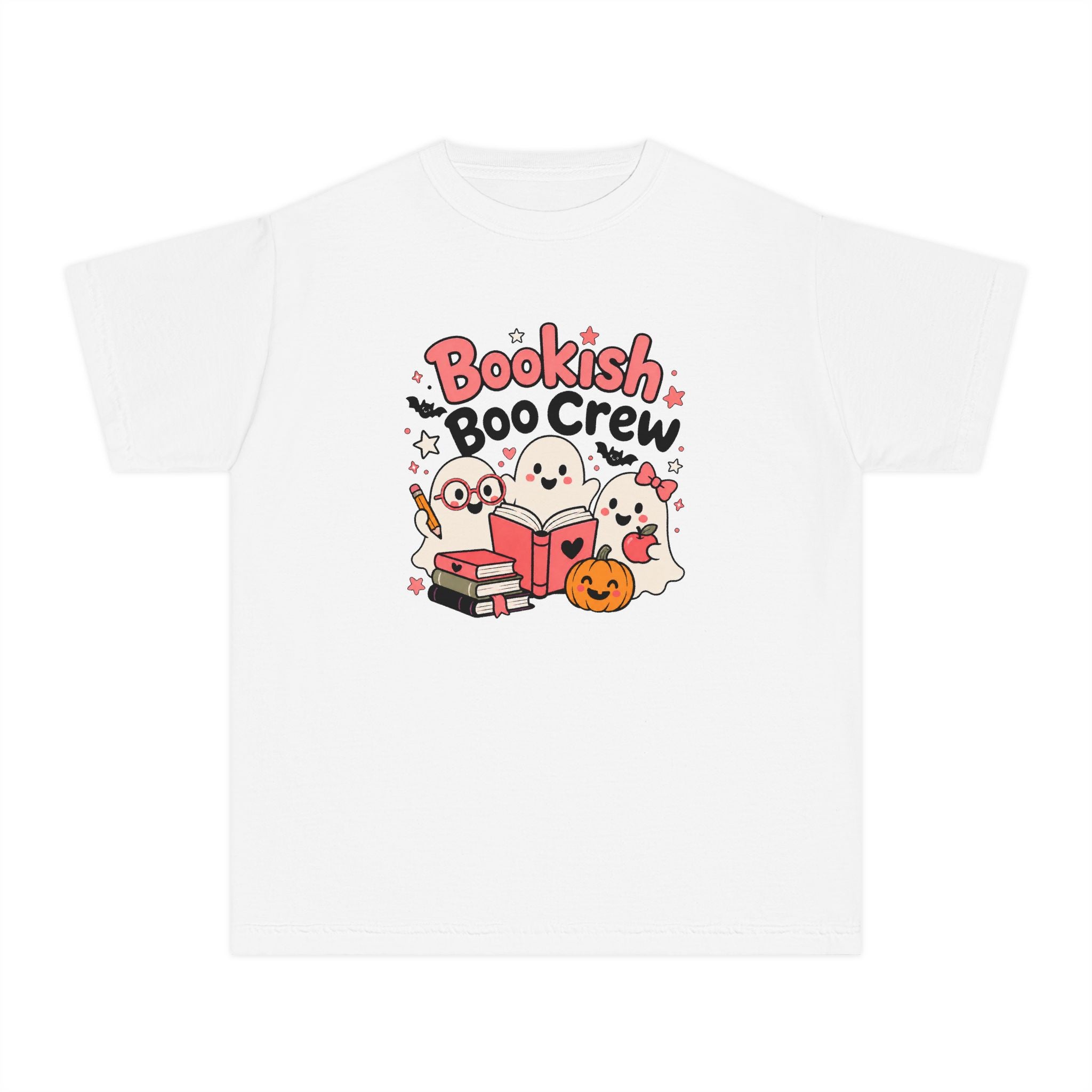 Bookish Boo Crew Youth Halloween Tee 📚👻
