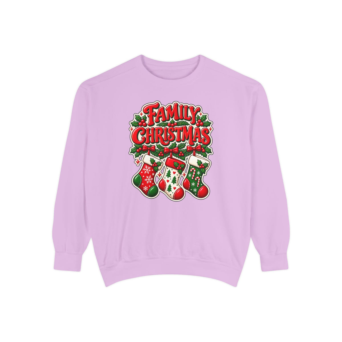 Family Christmas Stocking Holiday Sweatshirt