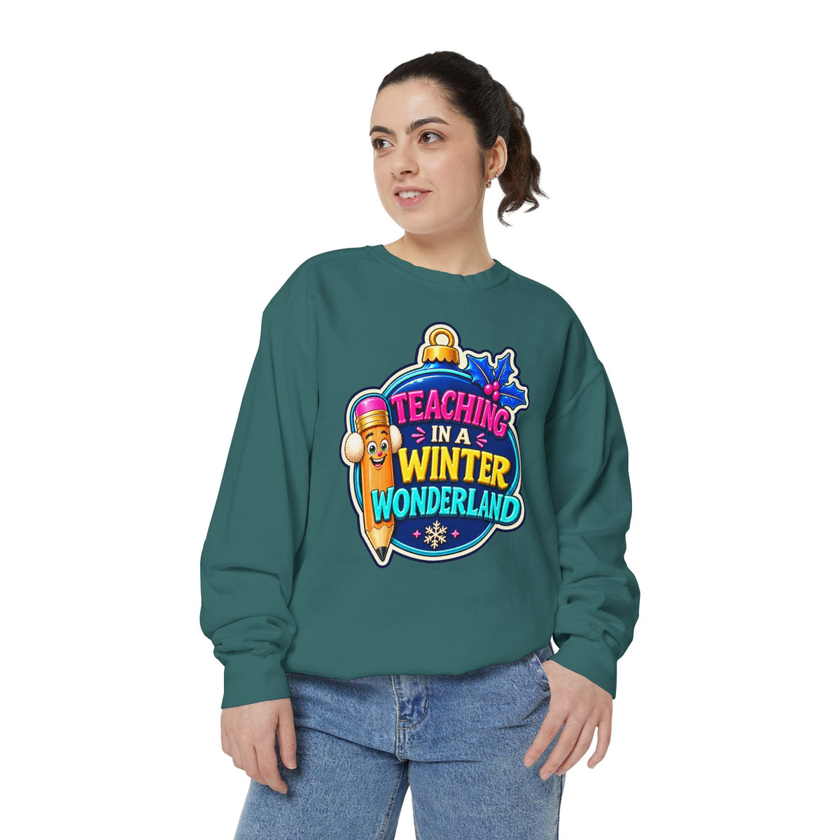 Teaching in a Winter Wonderland Christmas Sweatshirt