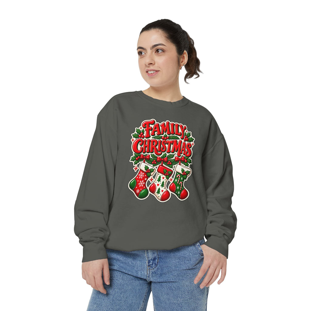 Family Christmas Stocking Holiday Sweatshirt