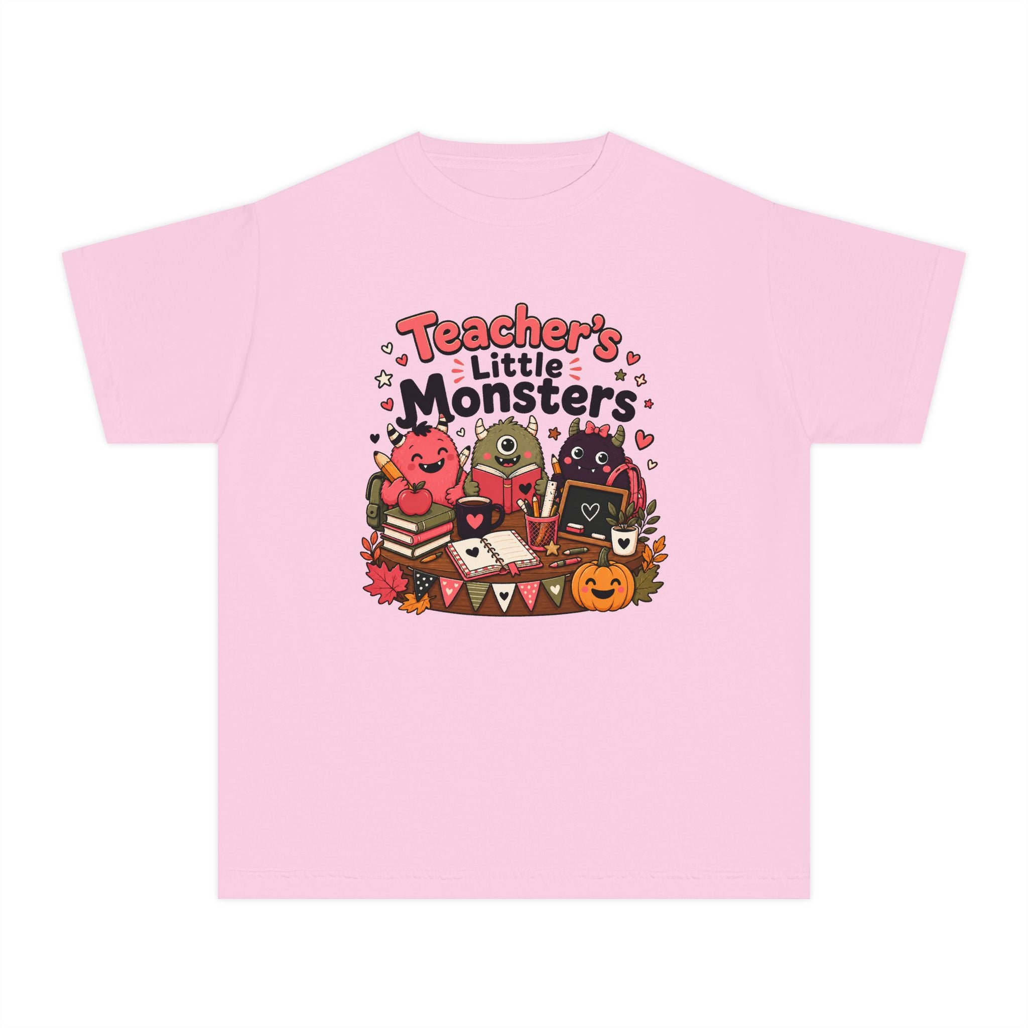 Teacher’s Little Monsters Youth Retro Tee 🍎📚