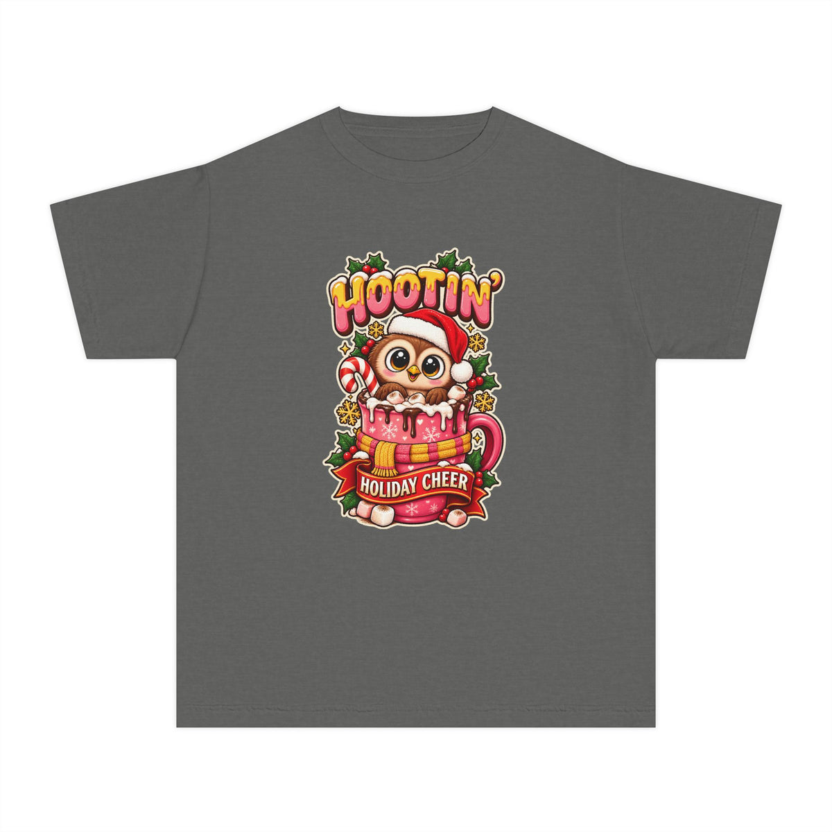 Hootin’ Christmas Cheer Youth Tee