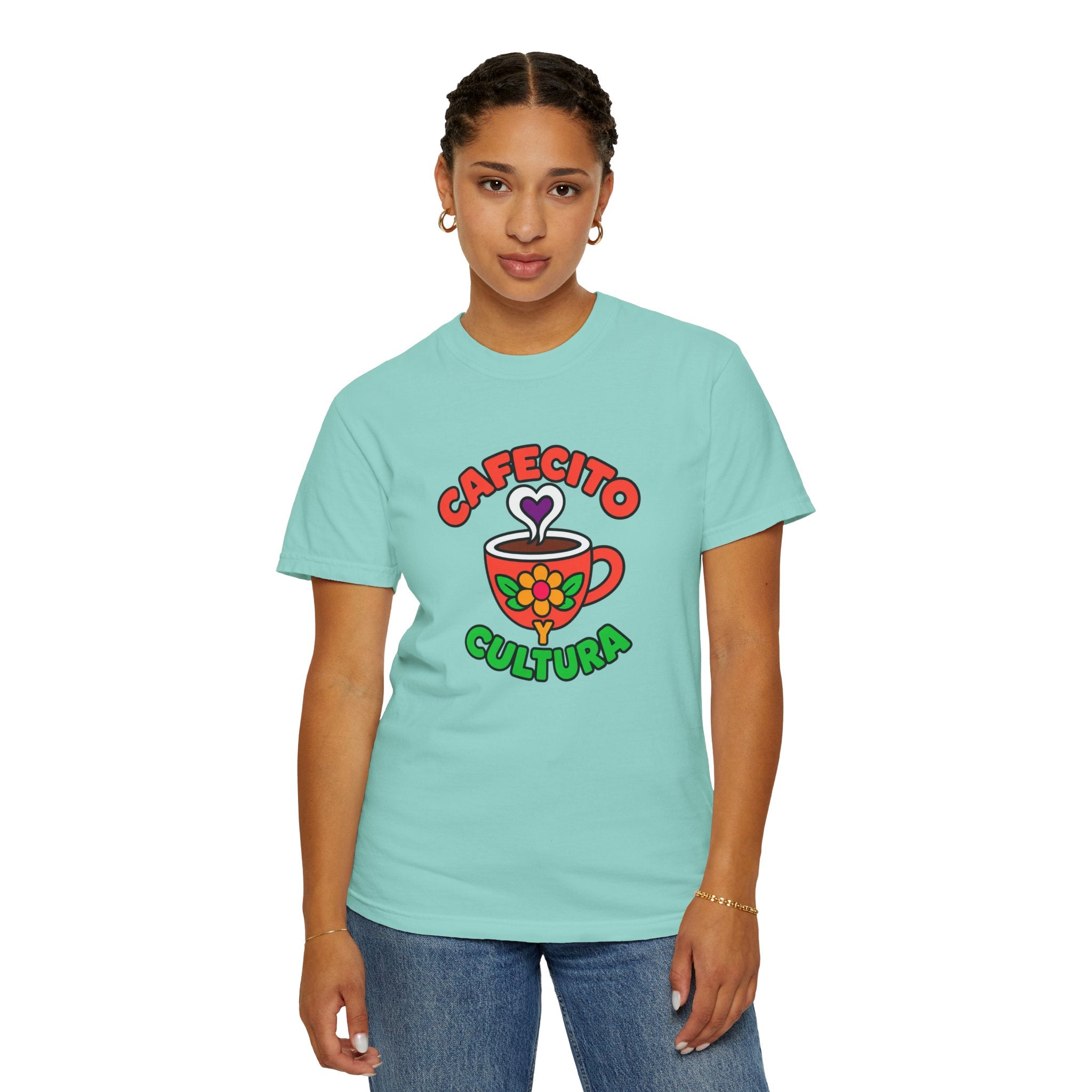 Cafecito Y Cultura Heavyweight Tee ☕🌼