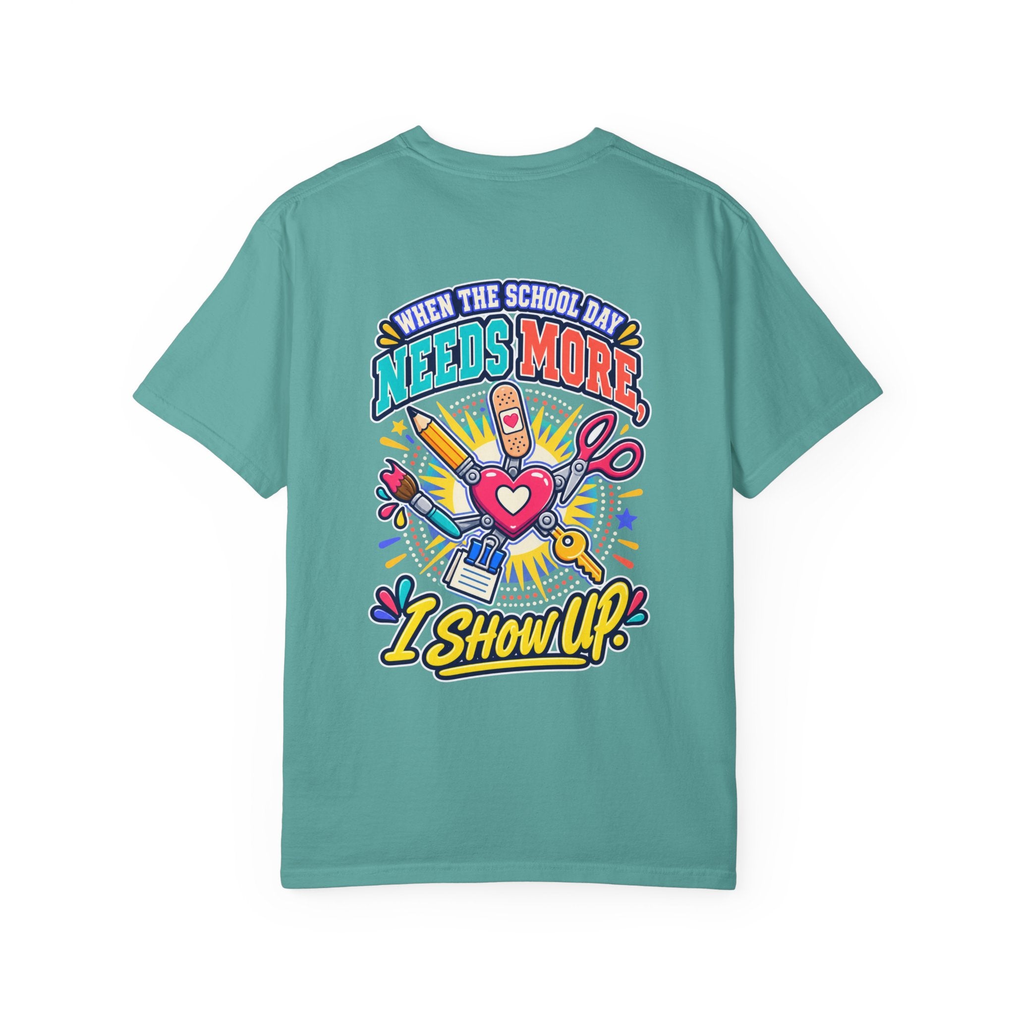 Here to Help School Support Staff Comfort Colors® Tee 🍎✏️