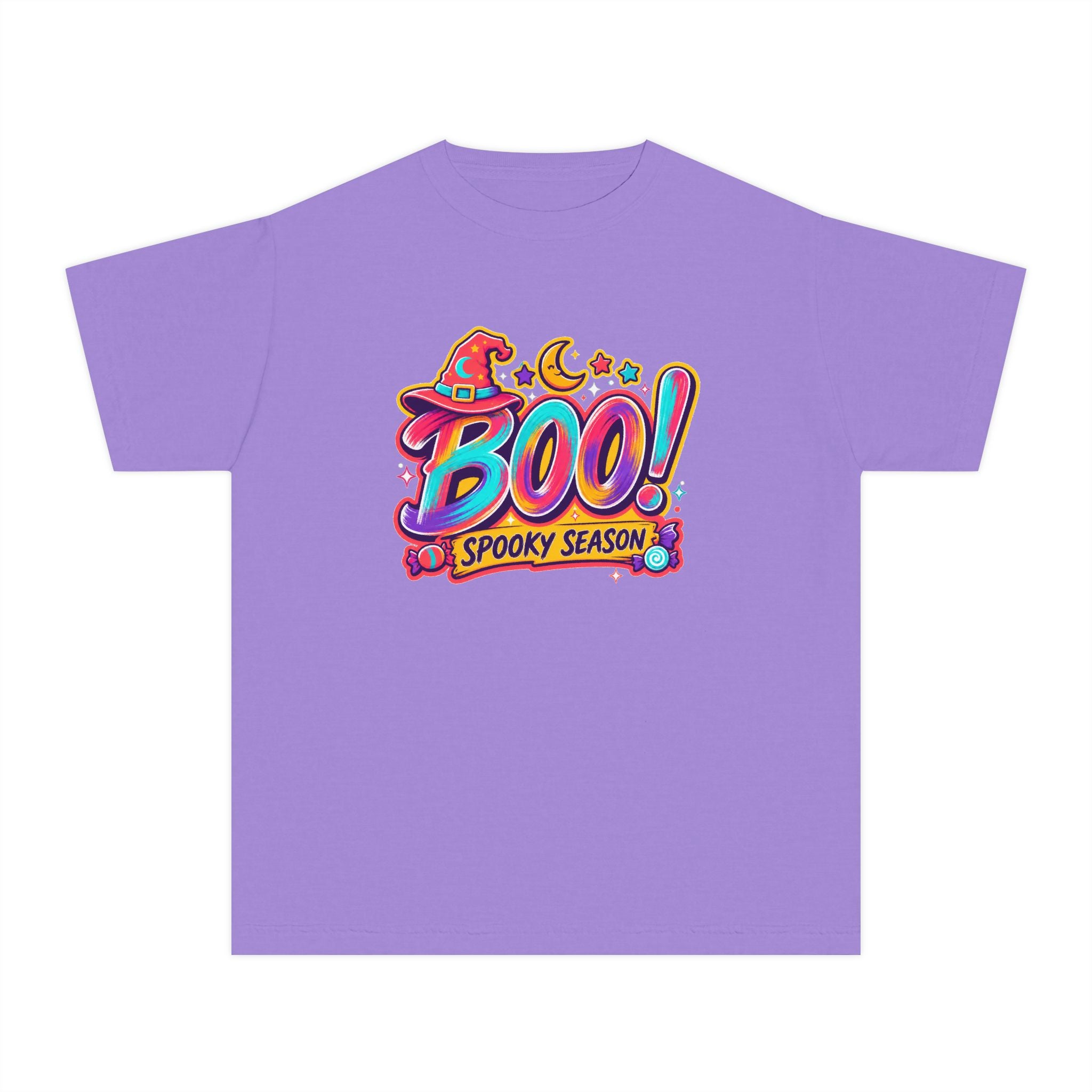 🎃 BOO! Spooky Season Youth Retro Tee ✨