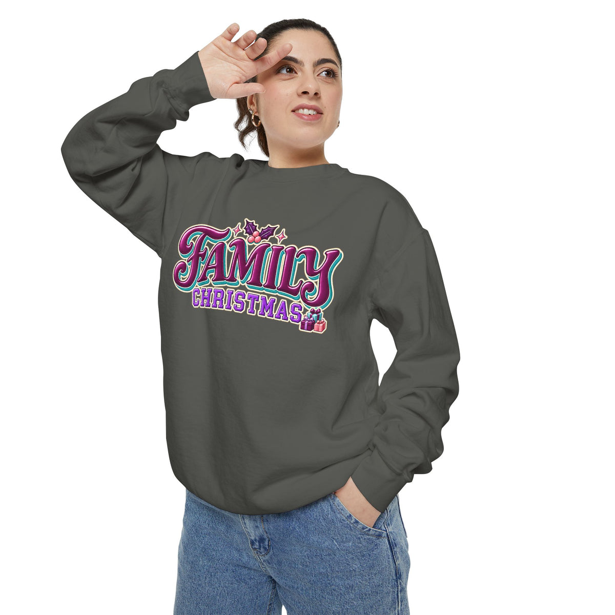 Family Christmas Retro Holiday Sweatshirt