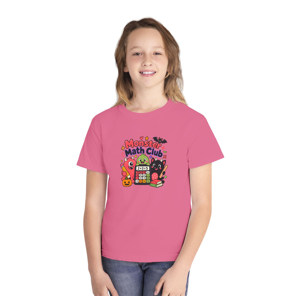 🎃 Monster Math Club Halloween Youth Retro Tee 🧮👻