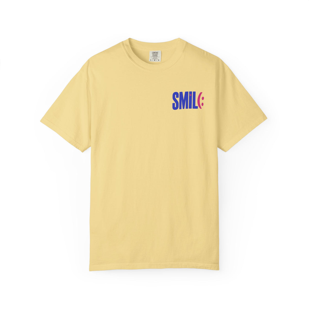 SMILE IT'S FREE! Garment-Dyed Graphic Tee
