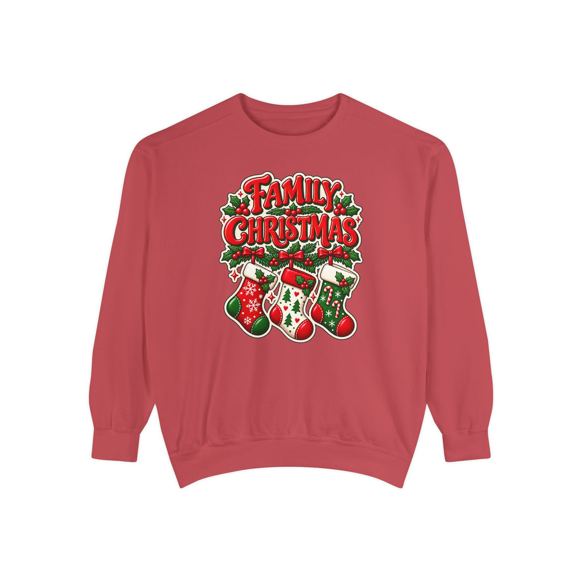 Family Christmas Stocking Holiday Sweatshirt