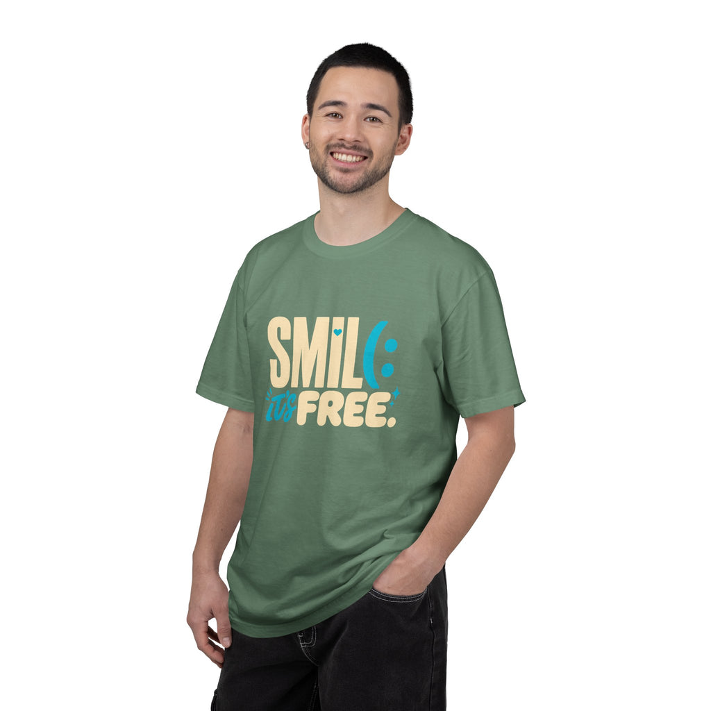 SMIL(: It’s Free Garment-Dyed Graphic Tee