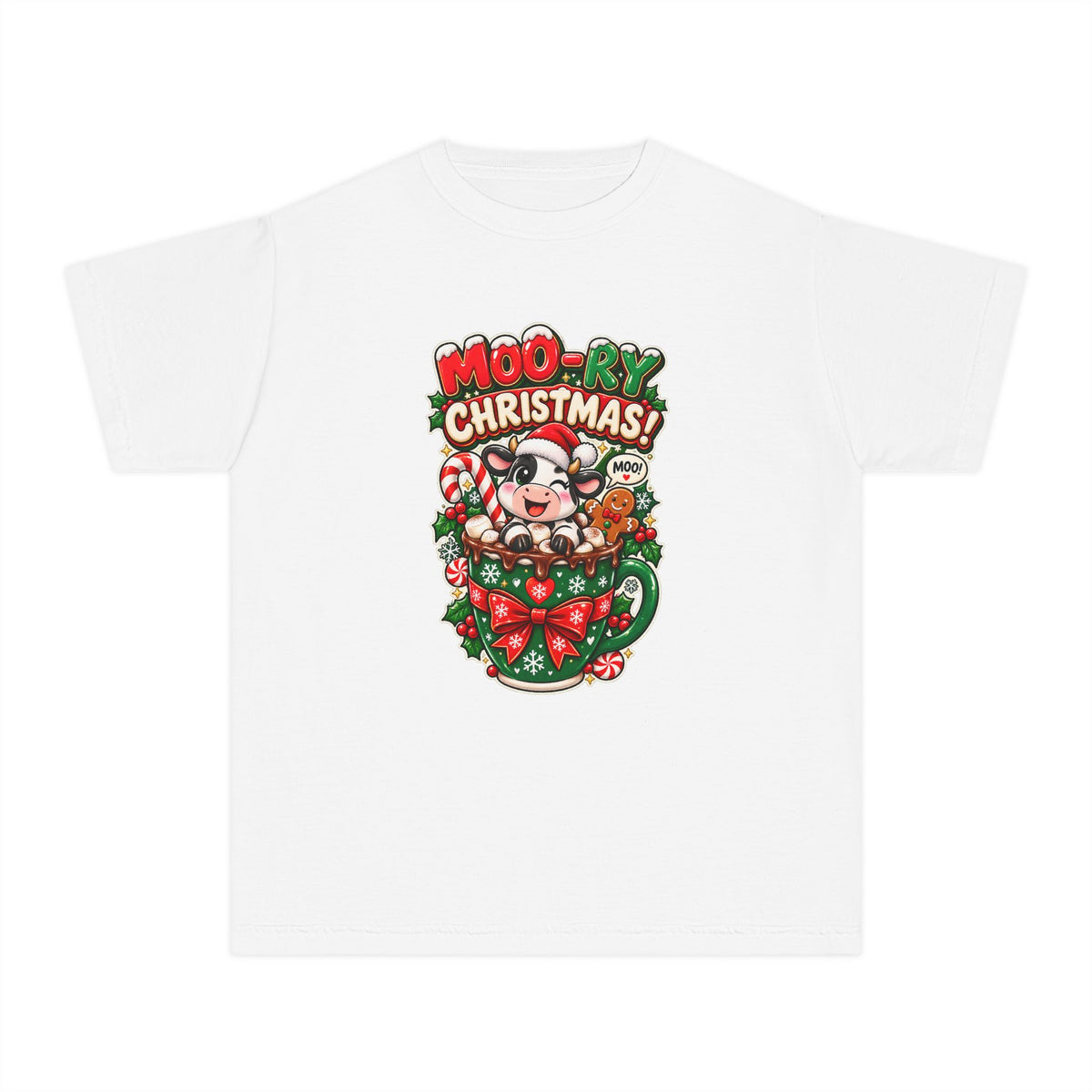 MOO-RY Christmas Youth Tee