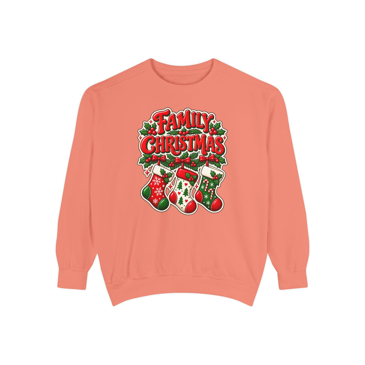 Family Christmas Stocking Holiday Sweatshirt