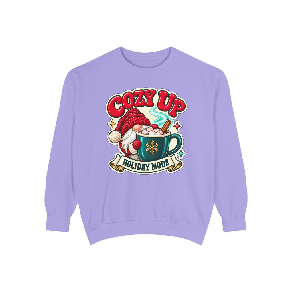 Cozy Up Christmas Mode Gnome Cocoa Sweatshirt