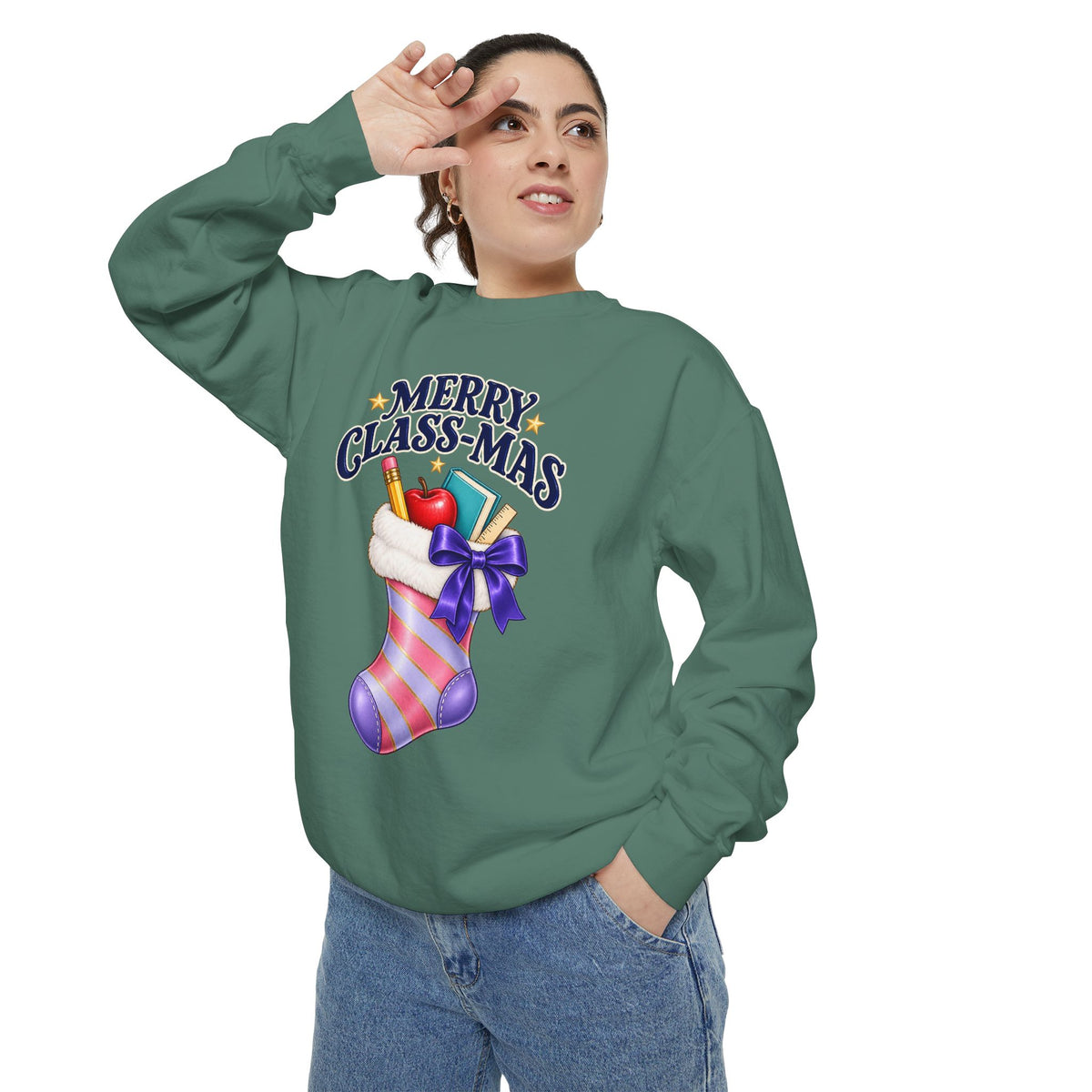 Merry Class-Mas Teacher Christmas Sweatshirt