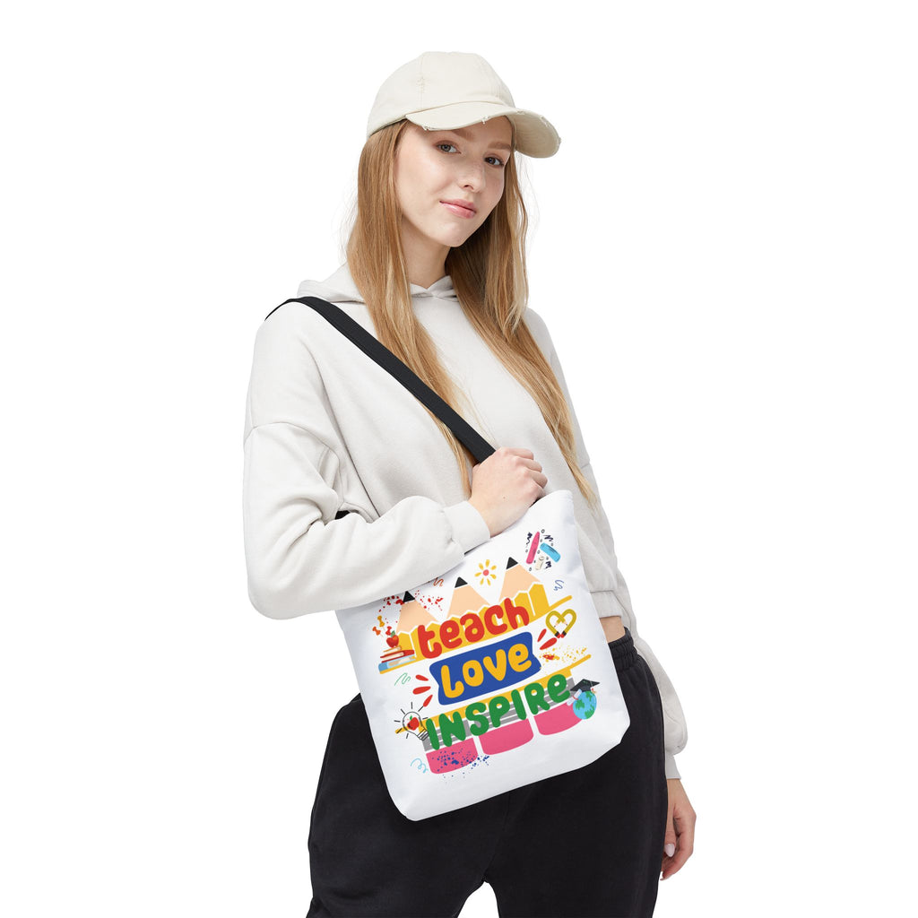 Teach Love Inspire - Double-Sided Teacher Tote Bag