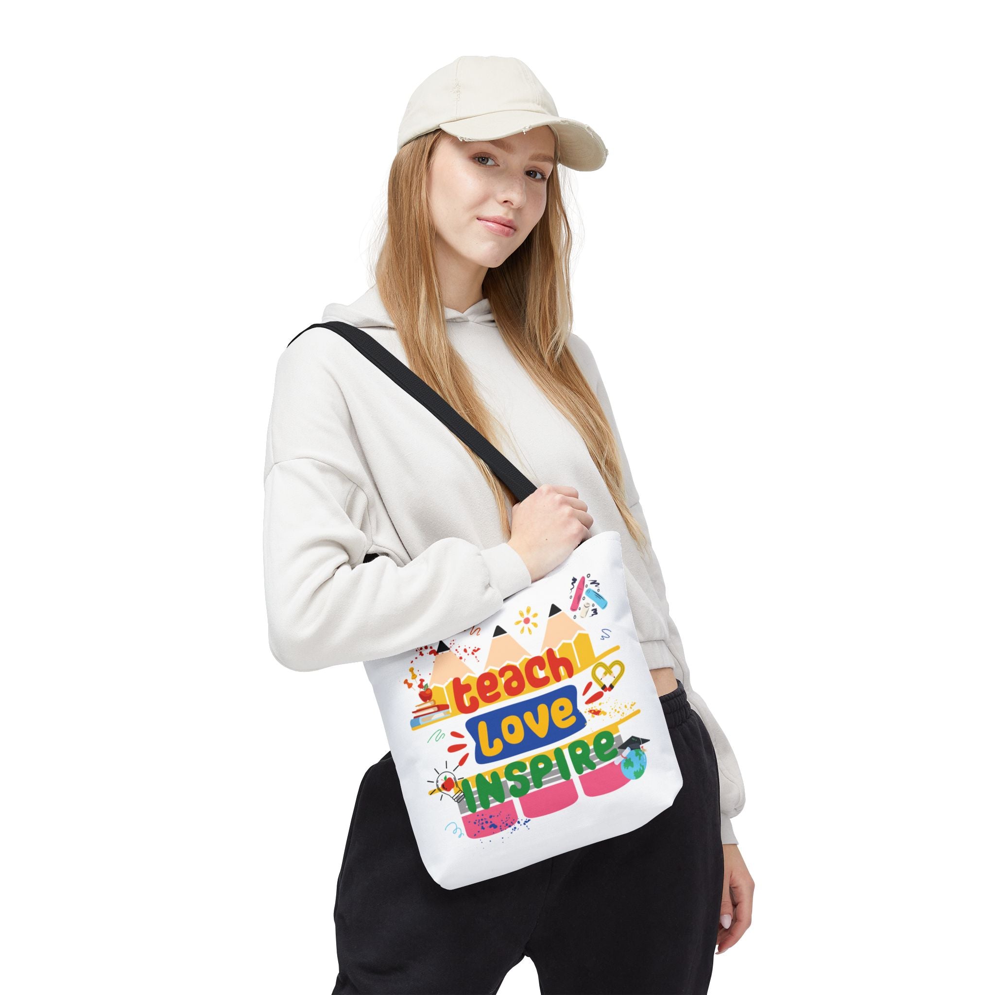 Teach Love Inspire - Double-Sided Teacher Tote Bag